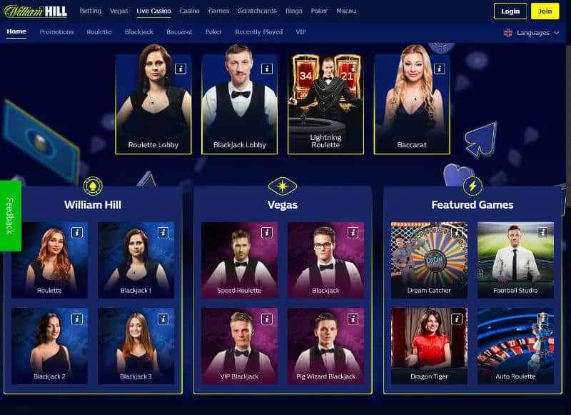 William Hill Casino mobile gaming